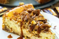 Luscious English Toffee Cheesecake