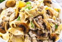 Hearty Homestyle Ground Beef Stroganoff