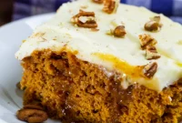 Decadent Spiced Pumpkin Caramel Poke Cake