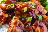 Sticky Bourbon Teriyaki Bake