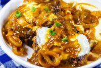 French Onion Smothered Salisbury Steak