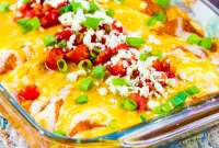 Zesty Buffalo Chicken Enchiladas