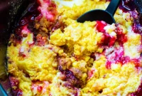 Creamy Cherry Slow Cooker Dump Cake