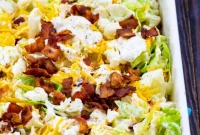 Creamy Bacon Ranch Cauliflower Crunch