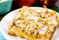 Luscious Peach Cream Crescent Bars