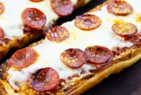 Crispy French Bread Pepperoni Pizza