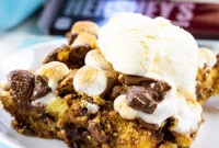 Gooey S’mores Bread Pudding