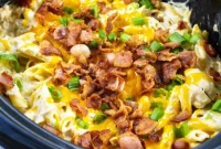 Addictive Slow Cooker Chicken Pasta