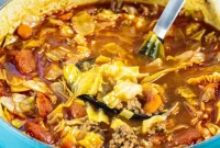Spicy Tex-Mex Cabbage Soup