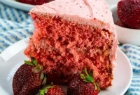 Luscious Strawberry Layer Cake