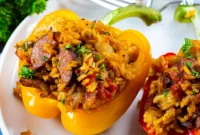 Cajun Jambalaya Stuffed Peppers