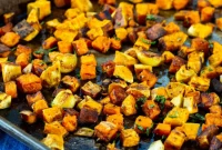 Aromatic Rosemary Garlic Roasted Sweet Potatoes