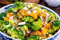 Zesty Orange Feta Broccoli Salad