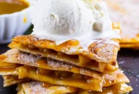 Decadent Caramel Apple Quesadillas