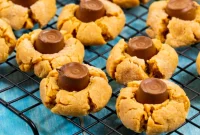 Chewy Caramel Chocolate Blossoms