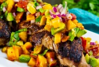 Seared Pork Tenderloin with Bright Nectarine Avocado Salsa