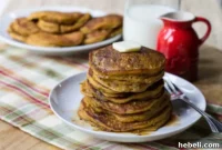 Maple Kissed Bourbon Vanilla Pumpkin Pancakes
