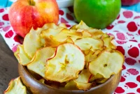 Golden Caramel Apple Crisps