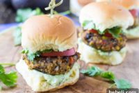 Harvest Veggie Sliders with Green Goddess Dip