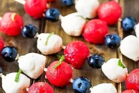 Red White and Blue Fruit Kabobs