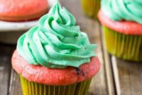 Refreshing Watermelon Mojito Cupcakes