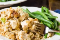 Golden Chicken and Stuffing Bake