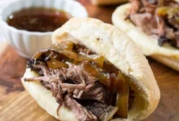 Effortless Slow Cooker French Dip Sandwiches