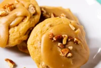 Caramel Glazed Brown Sugar Cookies