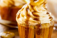 Decadent Bananas Foster Cupcakes