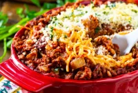 Dreamy Cream Cheese Spaghetti Bake