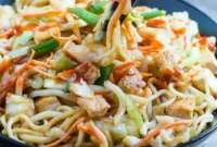Spicy Sriracha Tofu Noodles