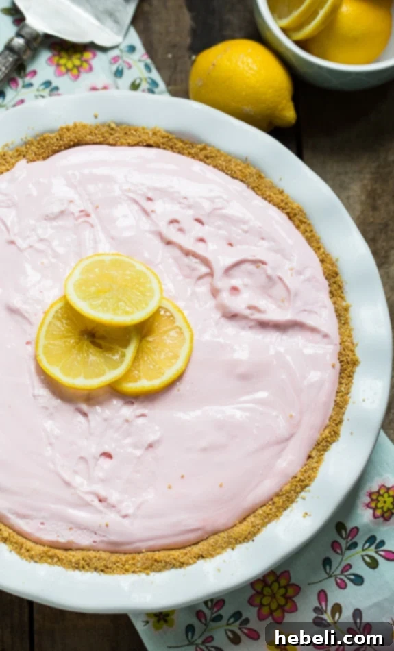 Homemade graham cracker crust for no-bake pink lemonade pie