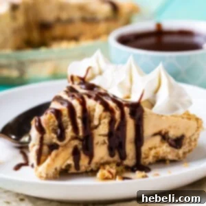 A square image depicting the luscious Dulce de Leche Ice Cream Pie, highlighting its inviting texture and rich color.