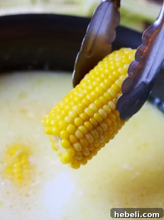 Mastering Corn on the Cob 6 Boiled corn on the cob with a rich, buttery, and milky flavor