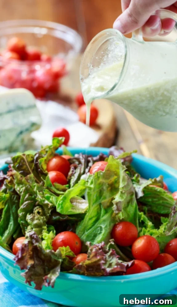 Fresh ingredients laid out for homemade Blue Cheese Vinaigrette