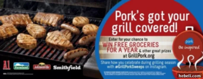 Smoky Chipotle Pork Burgers 5 Grill Pork Sweeps promotion banner