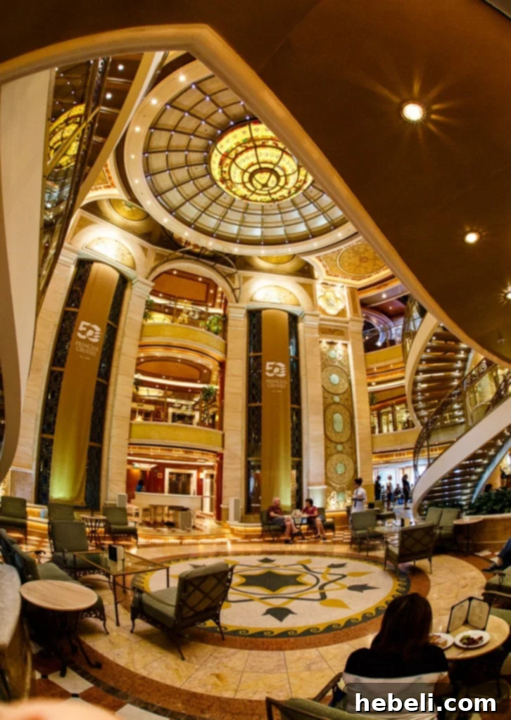 Stunning interior view of the Ruby Princess