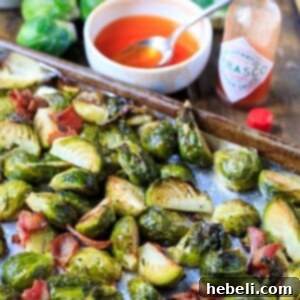Roasted Brussels Sprouts with Bacon and Tabasco Honey Glaze