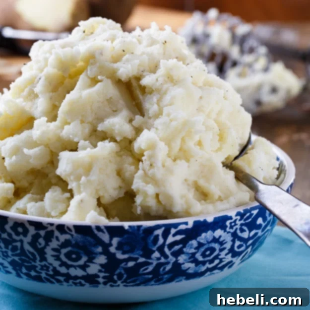 Deliciously creamy mashed potatoes made with Duke's Mayonnaise, perfect for a velvety texture.