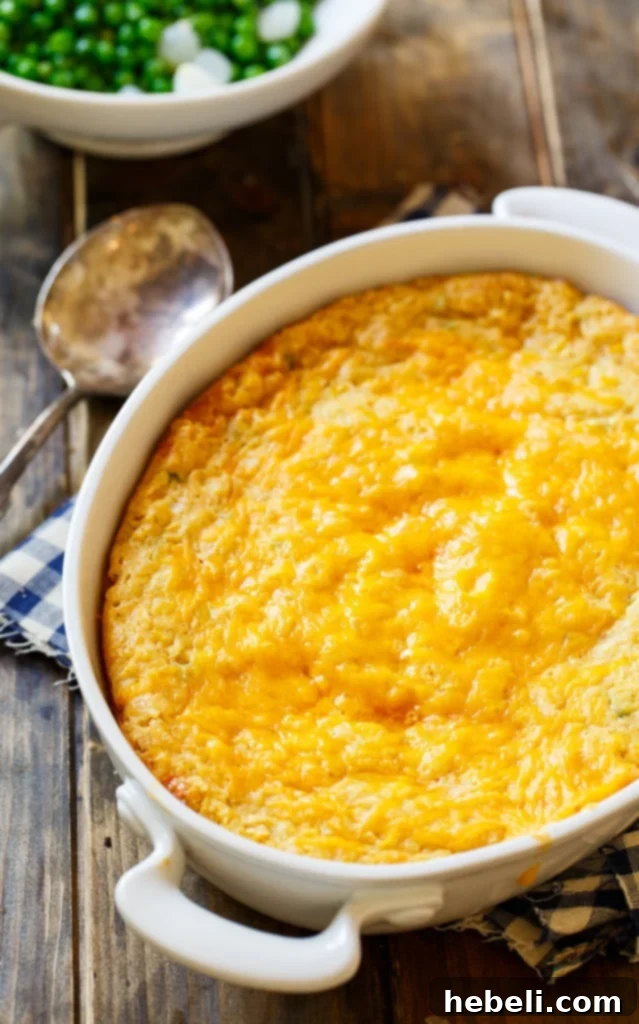 Jalapeno Popper Corn Casserole 3 Close-up of Cheesy Jalapeno Corn Casserole, showing its creamy texture and golden top