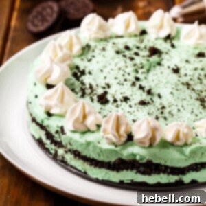 Thumbnail image of No-Bake Grasshopper Pie, suitable for social media sharing