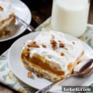 Butterscotch Lush: Four creamy layers with a crust made from Pecan Sandies cookies.