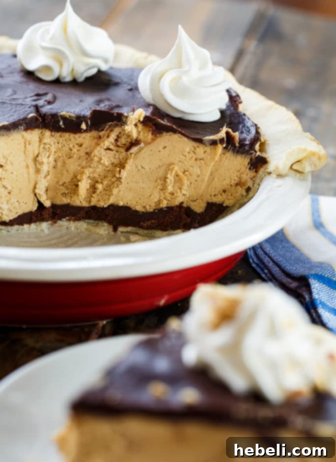 Ultimate Chocolate Peanut Butter Indulgence 4 Unbaked pie crust in a pie pan
