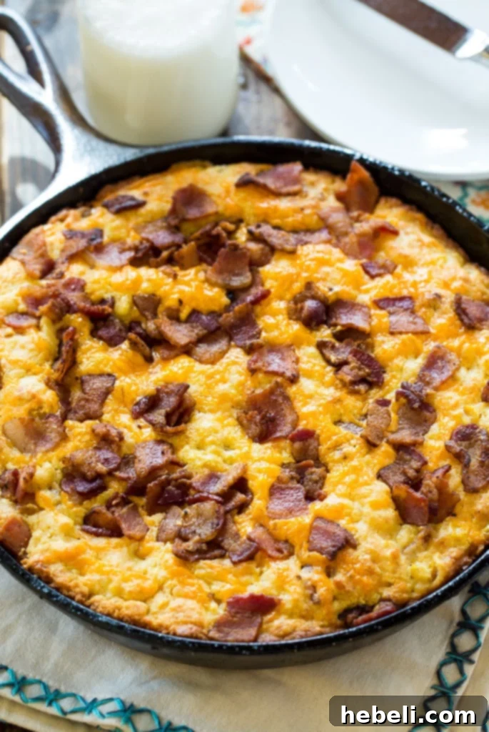 Crispy slices of Wright Brand Hickory Smoked Bacon, ready to be incorporated into the cornbread.