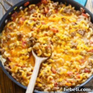 Stovetop Sausage Mac and Cheese- ready in under 30 minutes. Only 1 pot needed!