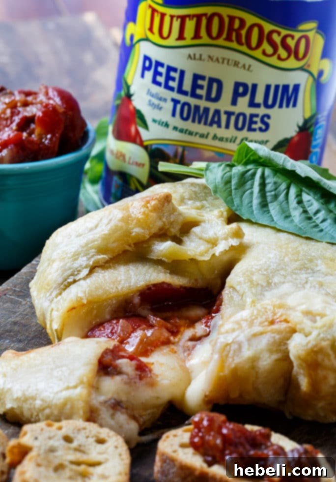 Golden Brie Bake with Tangy Tomato Chutney 4 Wrapped Brie with Tomato Chutney