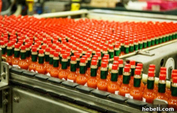 TABASCO sauce bottling