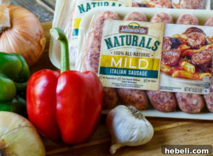 Johnsonville Natural Italian Sausage packaging