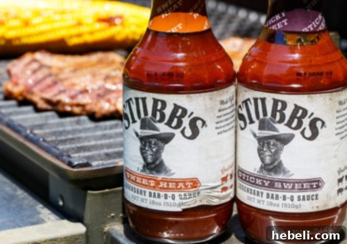 BBQ Steak Nachos featuring the distinctive flavor of Stubbs BBQ Sauce, promising an authentic barbecue experience.