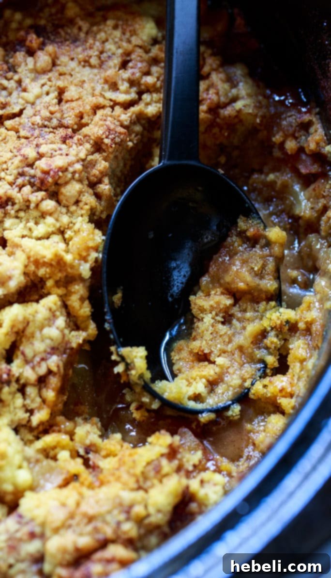 Warm & Cozy Slow Cooker Apple Cobbler 4 Fresh apples being prepared for Slow Cooker Apple Cobbler